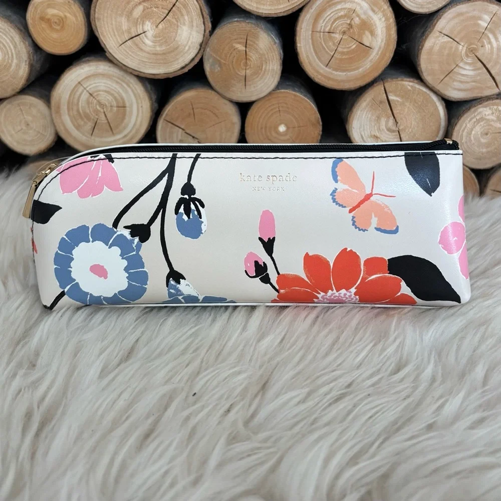 KATE SPADE Garden Floral Pencil Case with Spade Office Supplies - Picture 12 of 13